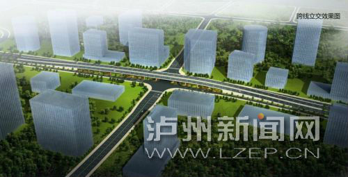 跨線(xiàn)立交效果圖